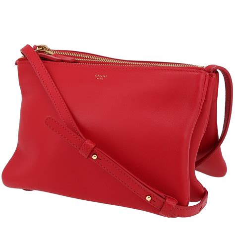 red celine trio bag|Celine trio crossbody bag online.